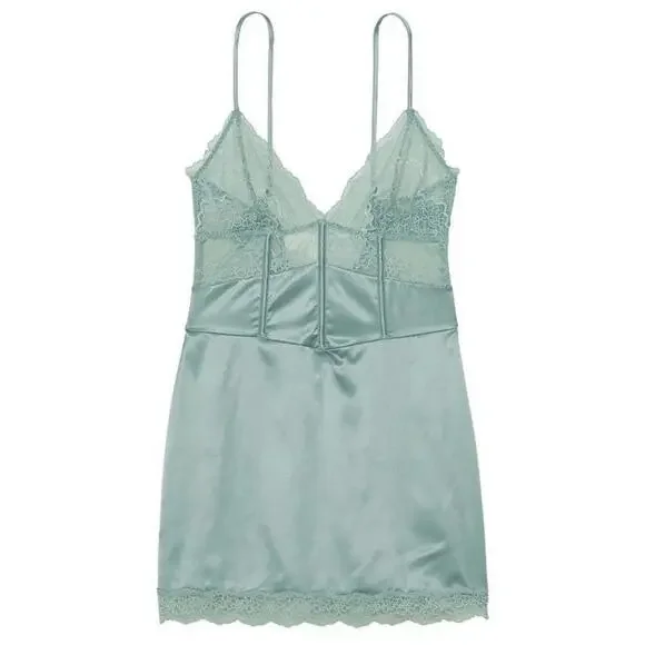 Victorias Secret Satin Corset Slip - Picture 4 of 8